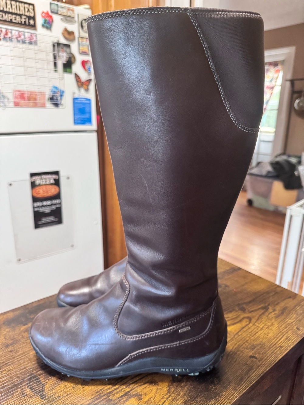 Merrell Saratov Brown Waterproof Insulated Tall Winter Boots Size 9